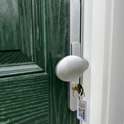 Change handles on composite door