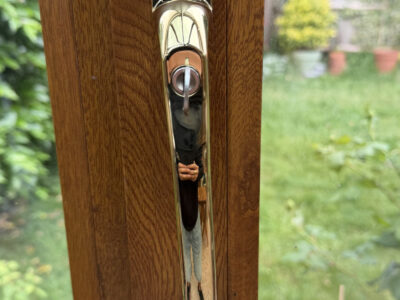 Brass uPVC window handleset fitted in Chichester - After