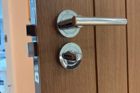 Bathroom door lock installation in Westergate